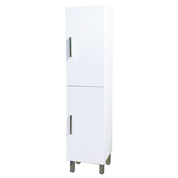 Colonne salle de bain à poser MONTECARLO - L30cm - Blanc - Laqué brillant - Livré monté