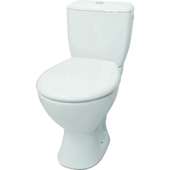 WC à poser Serti 3/6L sortie horizontale+Abattant