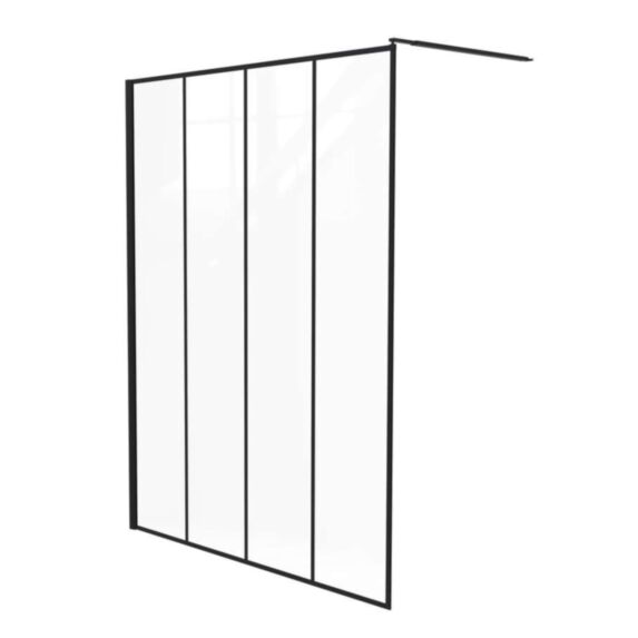 Paroi de douche à l'italienne aspect verrière L120xH200cm - ONDEE