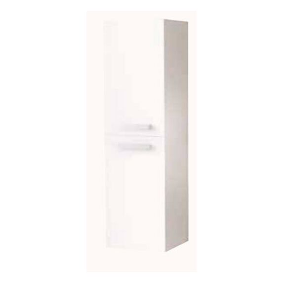 Colonne salle de Bain à suspendre Smart 2 Portes 35cm Finitions Blanc