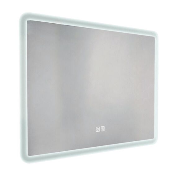 Miroir salle de bain éclairant Athena 90x60cm bords effet givré - ONDEE