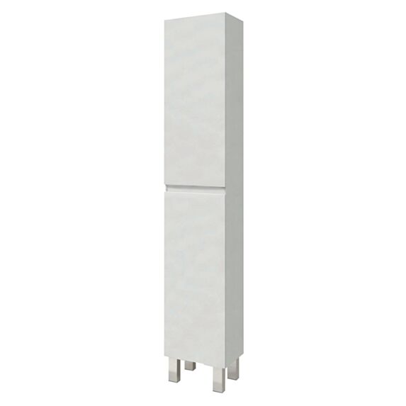 Colonne rangement à poser Lila 30cm blanc 2 portes - ONDEE