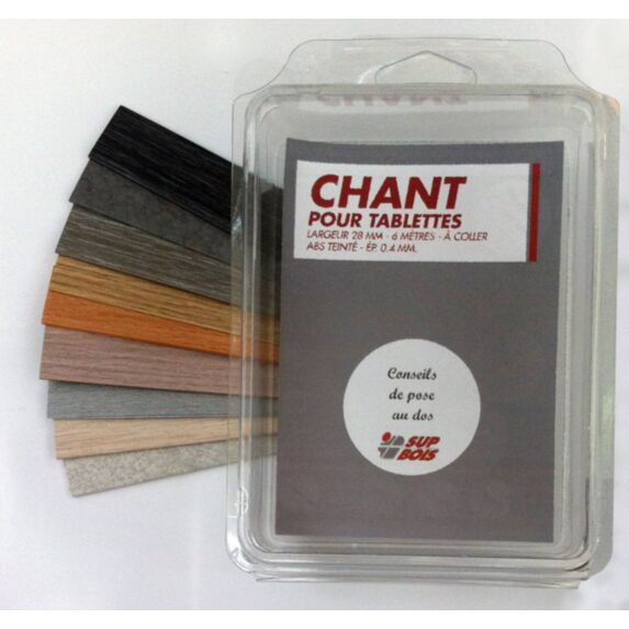 Chant à coller pour tablette coloris chêne noueux