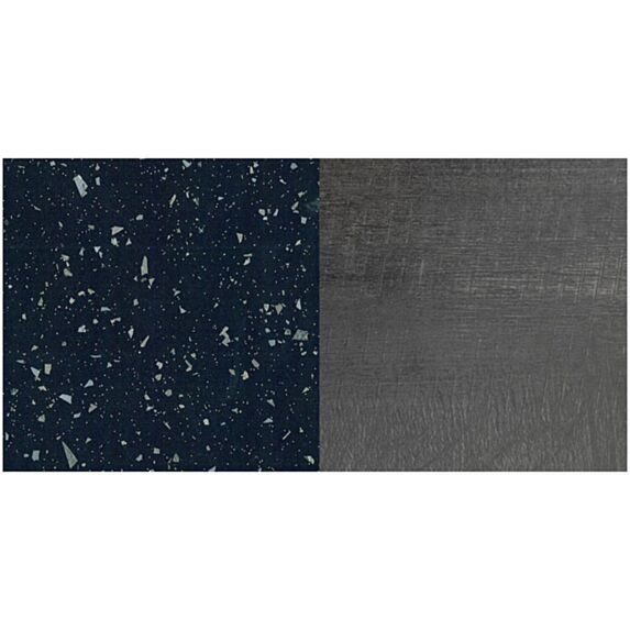 Crédence Reversible Noir Paillete/Pierre Ardoise 300x60cm