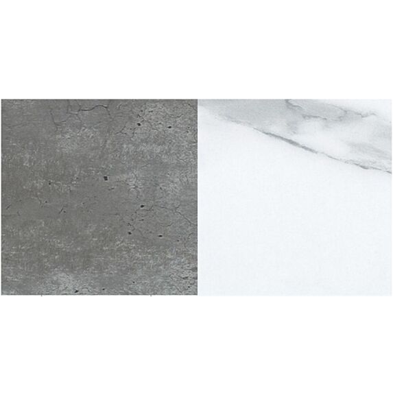 Crédence réversible béton minéral/marbre blanc 300x600x9mm - SUP BOIS