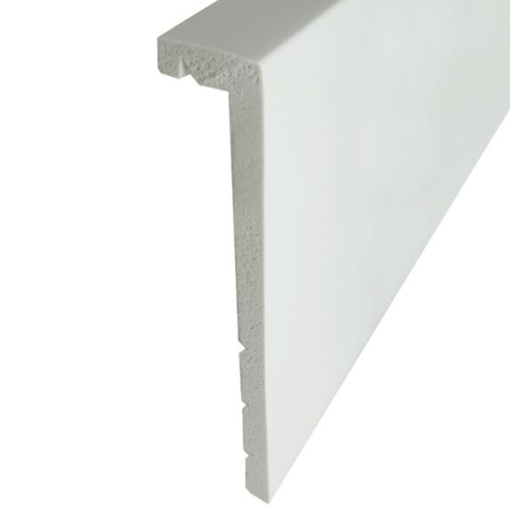 Plinthe recouvrement XPS extrudé 21x130mm blanc - SUP BOIS