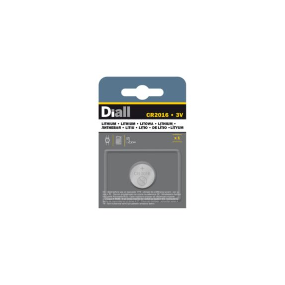 Pile au lithium CR2016 3V x1 - DIALL