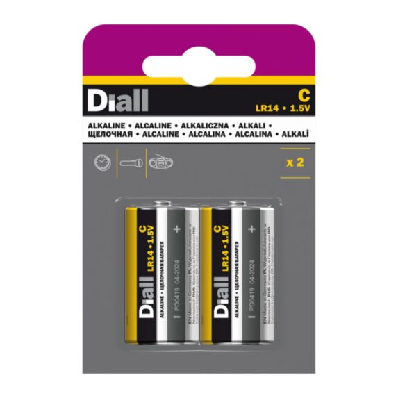 Pile alcaline C (LR14) x2 - DIALL