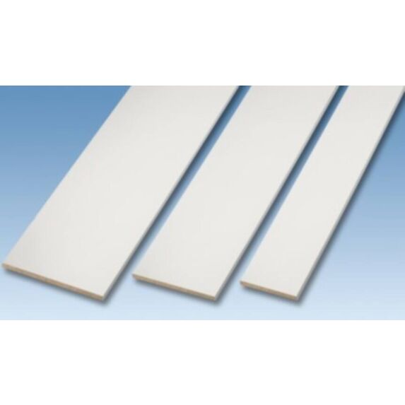 Tablette mélaminée blanche 250x60x1,8cm