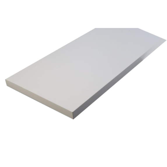 Tablette mélaminée blanche 120x40x1,8cm