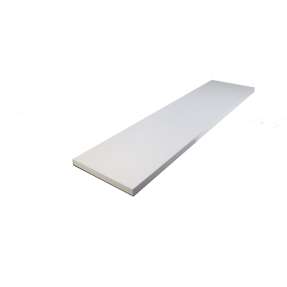 Tablette mélaminée blanche 200x40x1,6cm