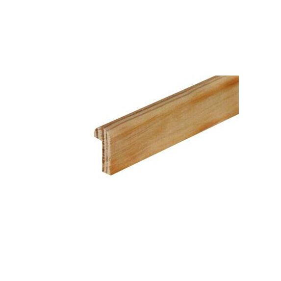 Parclose à fixer Bois Brut 1,3x2,4cmx2m
