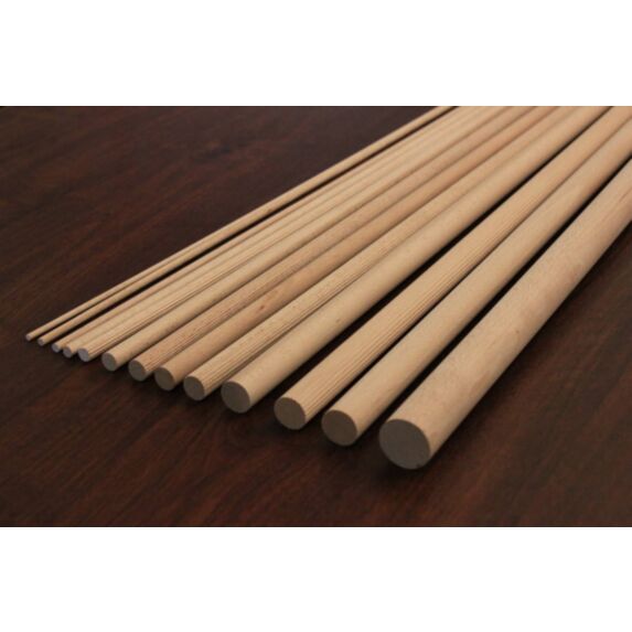 Tourillon à fixer Bois Brut 1,5cmx1m