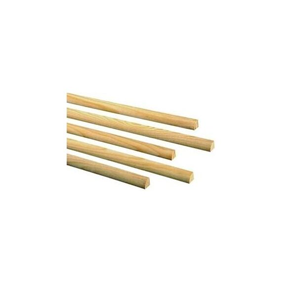 Quart de rond à fixer Bois Brut 1,4x1,4cmx2,4m