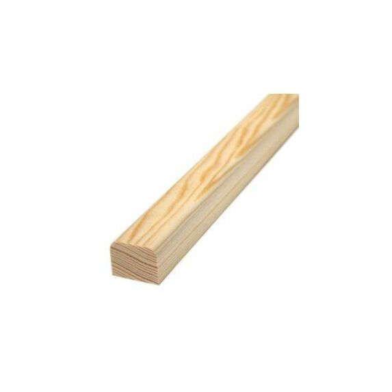 Barre à banc à fixer Bois Brut 2,3x2,8cmx2m