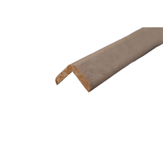 Baguette d'angle à fixer Bois Brut 3,7x3,7cmx2,4m