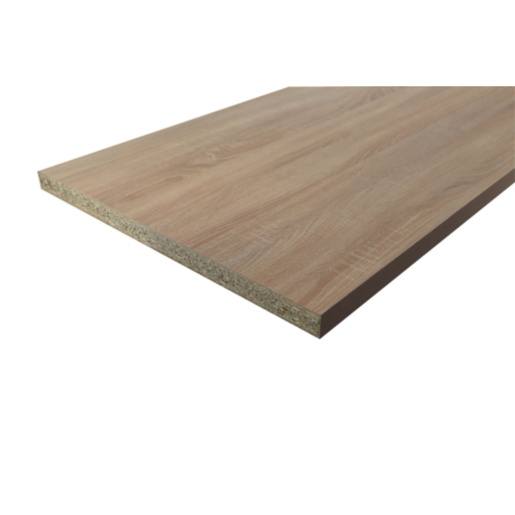 Plan de travail stratifié HPL chêne brut de sciage 3050x640x38mm - MALVAUX