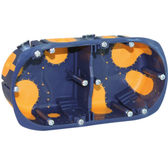 Boîte d'encastrement pour cloison Airmetic Double 71xp.40mm 