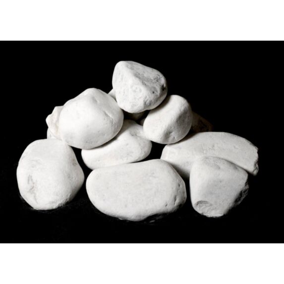 Galet marbre 40/60 blanc