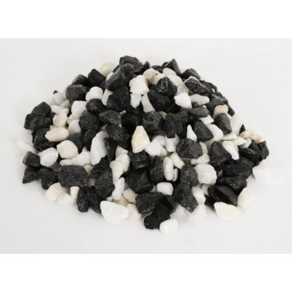 Concassé de marbre zen 10/14 noir et blanc