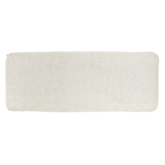 Tapis mémoire de forme galet 45 x 120 cm naturel - TENDANCE