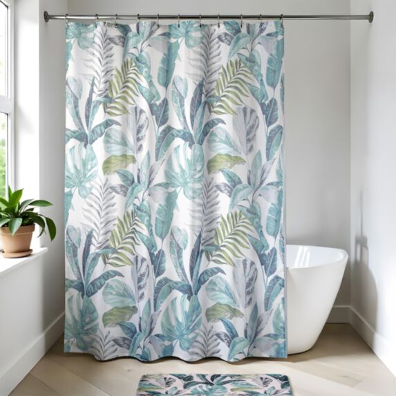 Rideau de douche polyester 180 x 200 cm Jardin d'hiver - TENDANCE