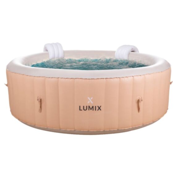 Spa gonflable 4 places Bora Bora Ø1,85x0,66m Beige - X-LUMIX