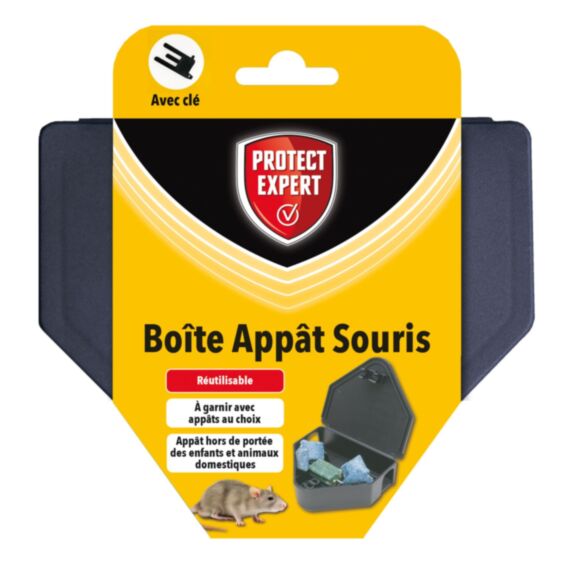 Boîte appât souris avec clé de fermeture 1 Boîte + 1 clé - PROTECT EXPERT