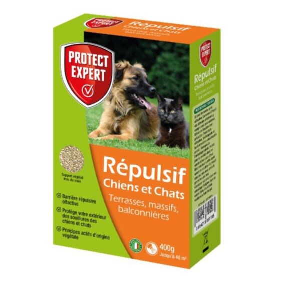 Répulsif Chiens/Chats granulés 400gr - PROTECT EXPERT