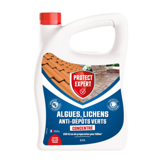 Algues, lichens et anti-depôts verts 2,5L - PROTECT EXPERT