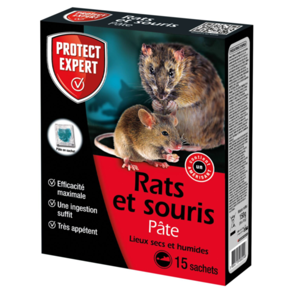 Traitement anti-nuisible pâte rats&souris 150gr - PROTECT EXPERT