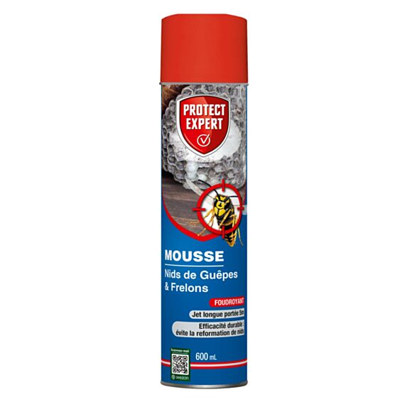 Mousse nids de guêpes et frelons 600ml - PROTECT EXPERT