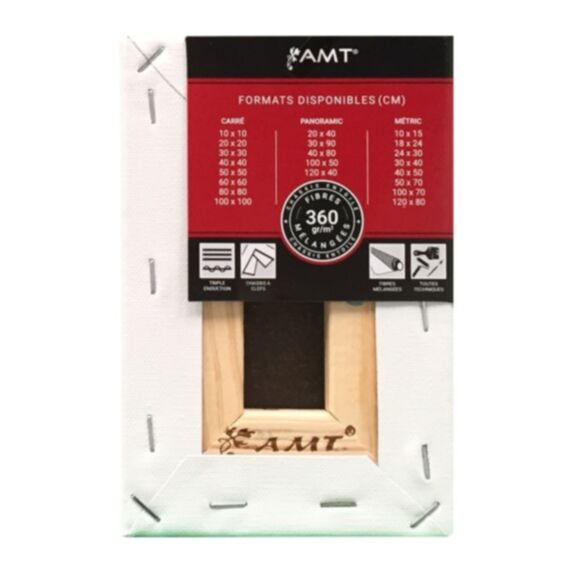 Châssis entoilé 10 x 15 cm 360gr/m² fibres mélangées - AMT