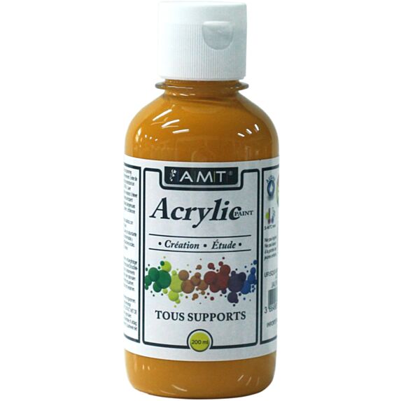 Peinture acrylique éducative 200 mL jaune d'or - FEVICRYL