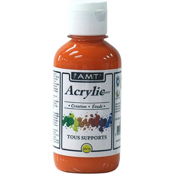 Peinture acrylique éducative 200 mL orange - FEVICRYL