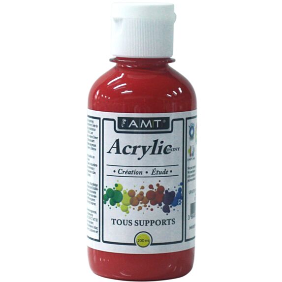 Peinture acrylique éducative 200 mL rouge - FEVICRYL