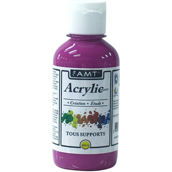 Peinture acrylique éducative 200 mL rose - FEVICRYL
