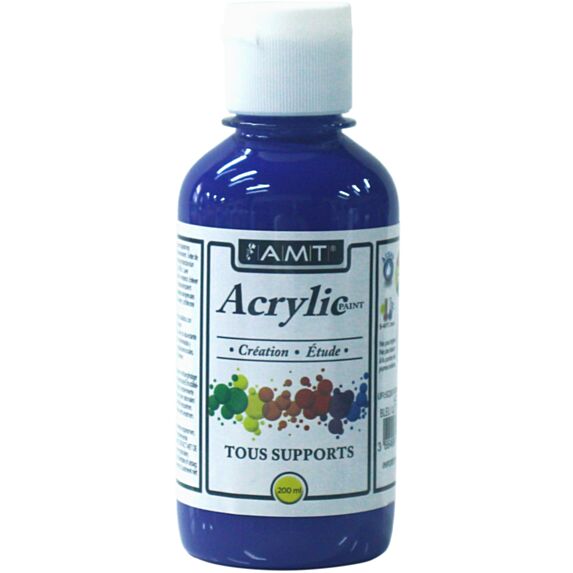 Peinture acrylique éducative 200 mL bleu ultramarine - FEVICRYL