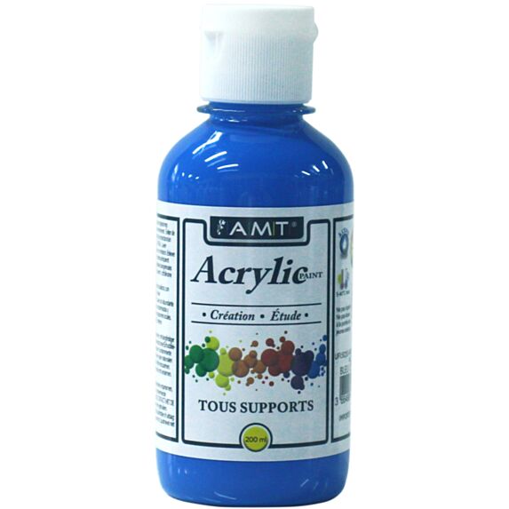 Peinture acrylique éducative 200 mL bleu céruléen - FEVICRYL