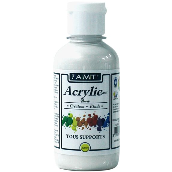 Peinture acrylique éducative 200 mL blanc nacré - FEVICRYL