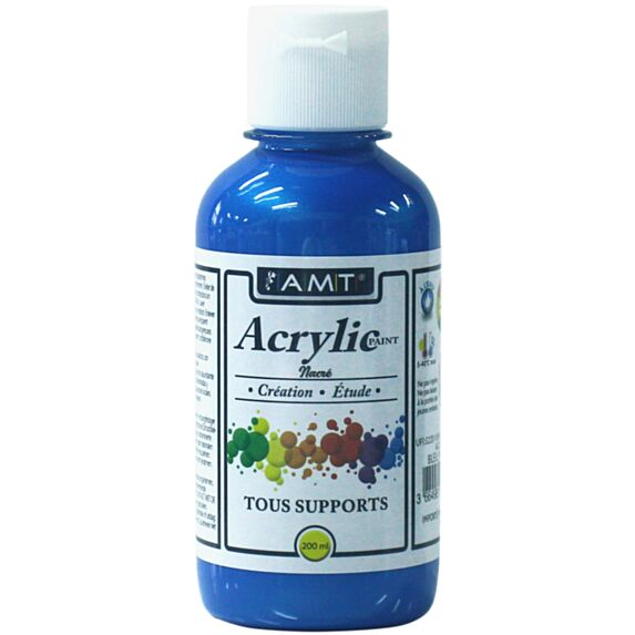 Peinture acrylique éducative 200 mL bleu nacré - FEVICRYL