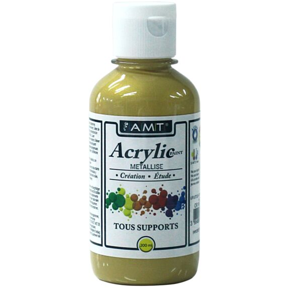 Peinture acrylique éducative 200 mL or métallisé - FEVICRYL