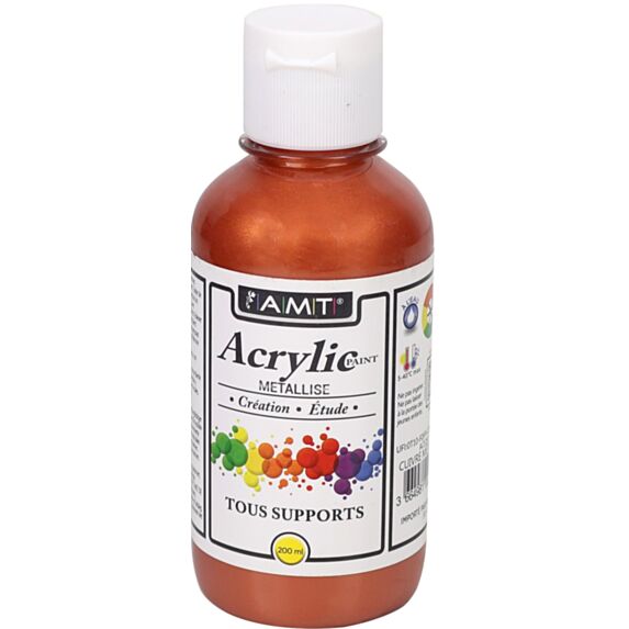 Peinture acrylique éducative 200 mL cuivre métallisé - FEVICRYL