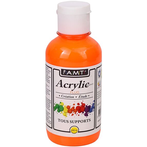 Peinture acrylique éducative 200 mL fluo orange - FEVICRYL
