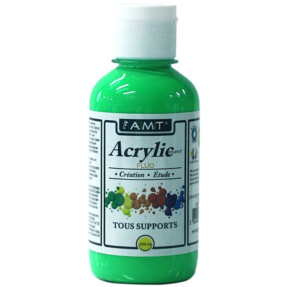 Peinture acrylique éducative 200 mL fluo vert - FEVICRYL
