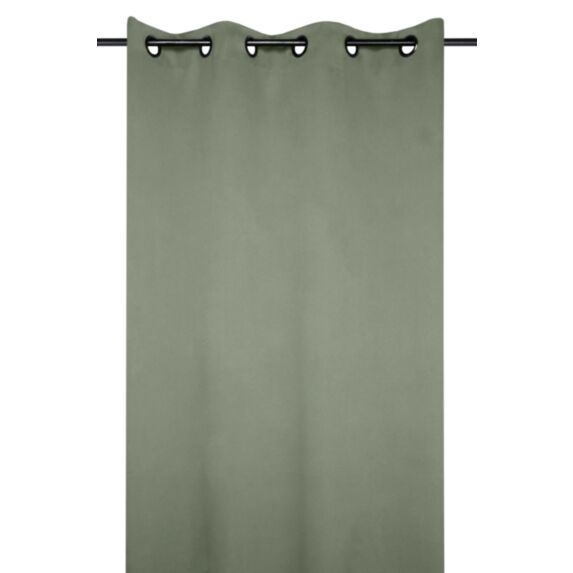 Rideau occultant à oeillets Notte 135x250 kaki