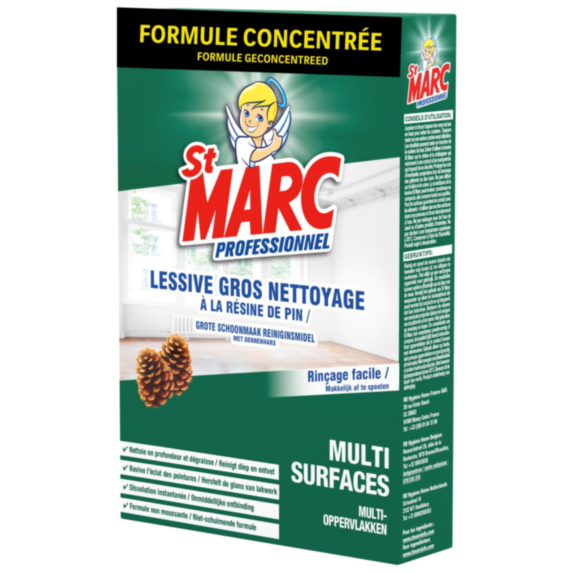 Lessive gros nettoyage résine de pin concentré 1kg - ST MARC PROFESSIONNEL