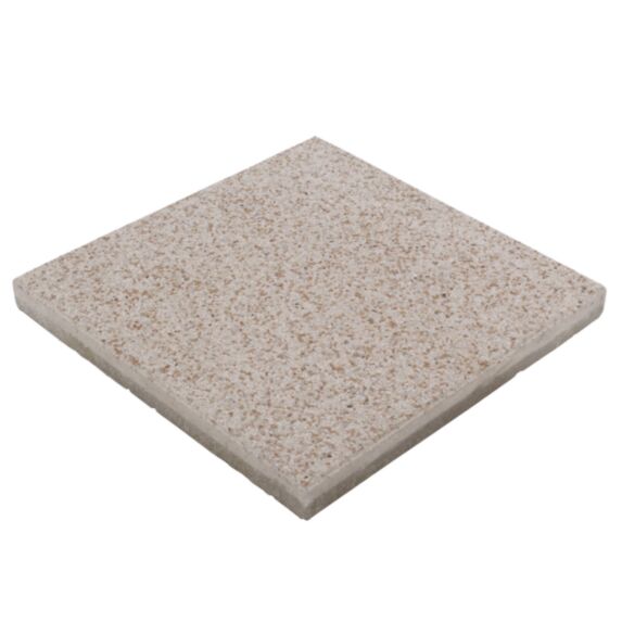 Dalle Béton Gravillonnée 40x40x3,7cm Rose Fond Blanc