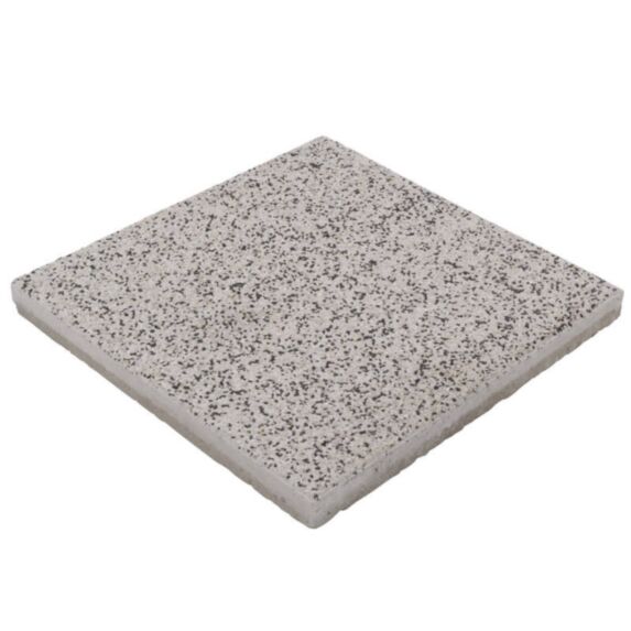 Dalle Béton Gravillonnée 40x40x3,7cm Noir Fond Blanc