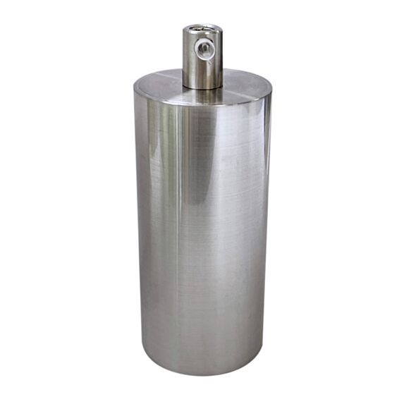 Douille E27 en métal gris chromé